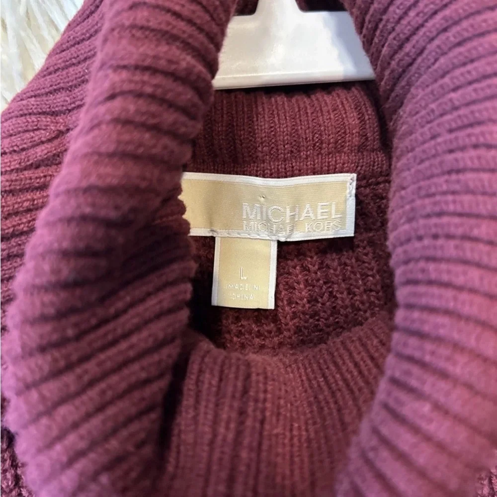 Michael Kors Burgundy size large Turtleneck Sweater